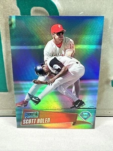 2000 Topps Stadium Club Chrome #120 SCOTT ROLEN Refractor RARE! ONLY 1 ON EBAY!! - Picture 1 of 2