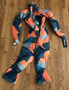 Spyder Ski Race Suit Mens Size Large L Orange Performance GS $700 - Picture 1 of 10