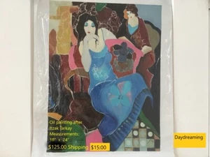 “After Tarkay” Oil painting on canvas - Picture 1 of 11