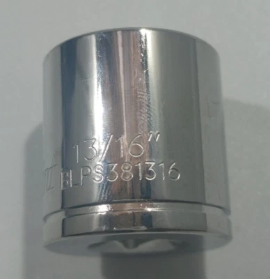 Blue Point BLPS381316, 3/8" Drive, 13/16" SOCKET, SHALLOW, 6 POINT *NEW/UNUSED* - Image 1 of 4