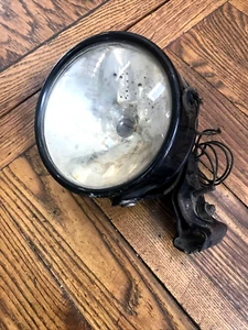 Antique Stewart head light lamp mirror Indian Harley Davidson motorcycle or auto - Foto 1 di 11