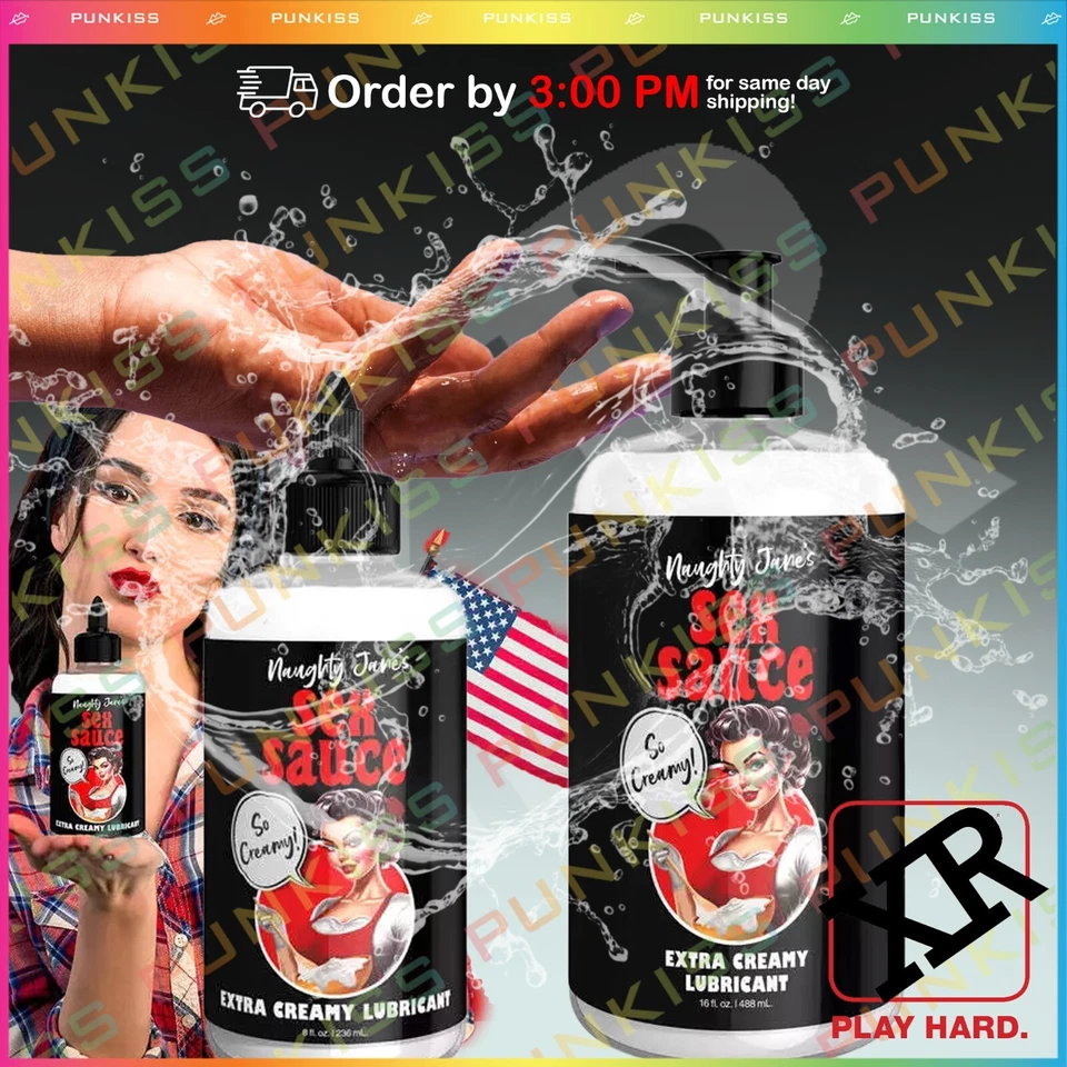 Naughty Jane's Sex Sauce Extra Creamy Personal Water Based Lubricant Sex Lube - Imagem 1 de 1