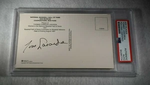 TOMMY LASORDA Signed HOF Induction Card-Los Angeles Dodgers-PSA Encapsulated - Picture 1 of 4