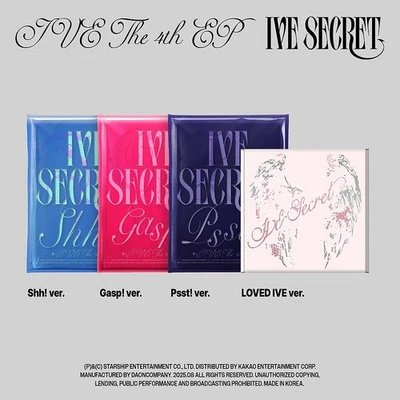 IVE [IVE SECRET] 4th EP Album/CD+Foto Buch+Karte+Poster+POB+GIFT K-POP SEALED