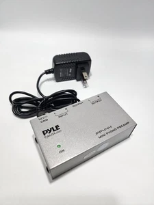 Pyle PP444 Mini-Stereo RIAA Phono-Plattenspieler Vorverstärker mit Kopfhörerausgang funktioniert - Bild 1 von 2