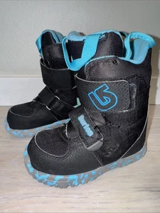 Botas de Snowboard Burton Mini Grom Juveniles Talla 12C Snowboard Negro Azul Gancho Lazo - Imagen 1 de 16