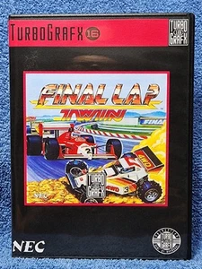 TURBOGRAFX TG16 TURBO GRAFX 16 Final Lap Twin-Rental HardCase Tested No Manual - Bild 1 von 4