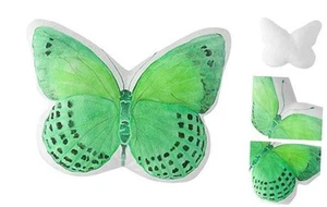3D Butterfly Pillow Decorative Animal Throw Pillow Stuffed Plush Light Green - Picture 1 of 8