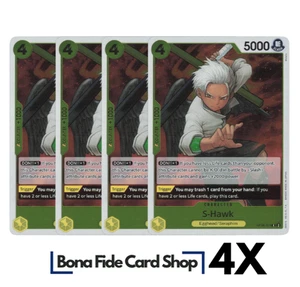 4x S-Hawk OP08-114 R Two Legends One Piece TCG Playset x4 - Picture 1 of 2