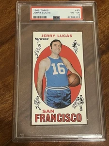 1969 Topps Baloncesto #45 Jerry Lucas RC - PSA 4 en muy buena condición-excelente - Imagen 1 de 2