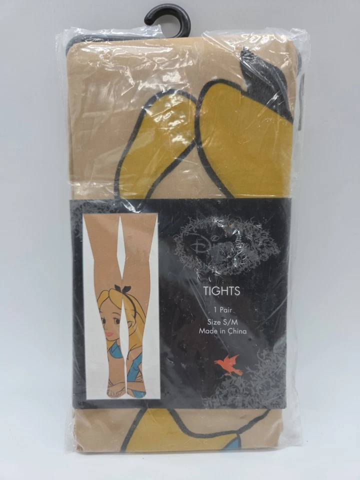 NUEVAS Medias Transparentes Disney ALICIA EN EL PAÍS DE LAS MARAVILLAS Talla S/M Cara de Alicia Foto 1 de 4