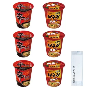 Korean Cup Ramen: 3 Shin Ramen Cups, 3 Neoguri Ramen Cups (Total Of 6) - Yunayu_ - Picture 1 of 4