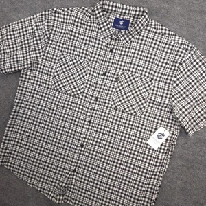 Rocawear Shirt Mens 6XB Black White Plaid Classic Button Up Short Sleeve NEW - Picture 1 of 10