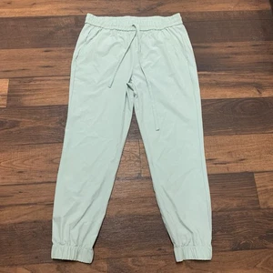Counterparts Trouser Pant Womens Size S Mint Green Elastic Waist Jogger Pockets - Picture 1 of 7
