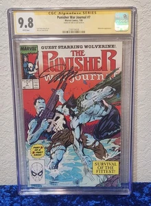Punisher War Journal #7 (Marvel, 1989) CGC 9.8 ~ Jim Lee Signed ~ White Pages - Picture 1 of 3