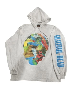Vtg 1980s GRATEFUL DEAD Animals Skull hooded Long Sleeve t-shirt Brockum. - Image 1 of 3