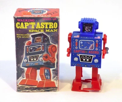 1970s Tin Japan Mego Captain CAP’T ASTRO SPACEMAN Astronaut EXC in Box!! - Image 1 of 4