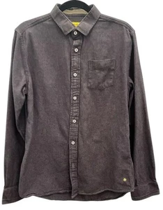 Descendant of Thieves Shirt Dres Ladro Button Up 100% Cotton M Runs Small Gray - Picture 1 of 8