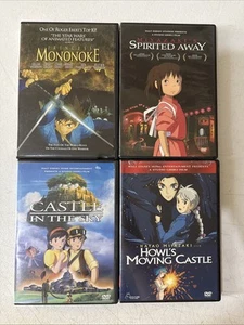 Studio Ghibli 4 Movie Lot Castle In The Sky Mononoke Spirited Away Howls Moving - Picture 1 of 24