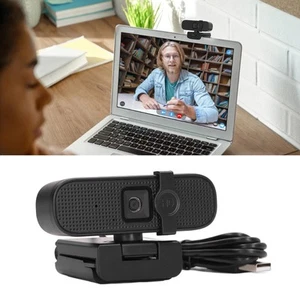 PC Webcam 2K UHD With Mic Wide Angle USB Plug And Play Noise Concellation Aut FY - Afbeelding 1 van 22