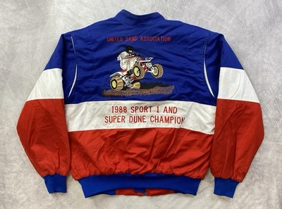 Jaqueta Vintage 1988 United Sand Association Tamanho L Sport 1 Super Dune Champions - Imagem 1 de 4