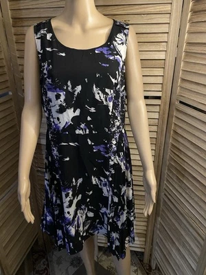 Просто Vera Wang женщин размер XL платье без рукавов эластичный цветной Расклешенный новый с Ярлыками - Изображение 1 из 4