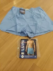Calzoncillos boxer clásicos para hombre Lupo azules XL hechos en Brasil 650001 nuevos en caja - Imagen 1 de 8