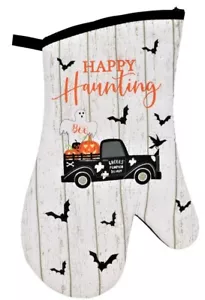 Horno Mitt - Halloween - 13"" x 7"" - Happy Haunting - OM007 - Imagen 1 de 1