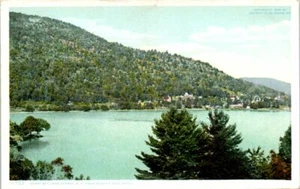 Lot of 2 NY Postcards Rogers Rock Hotel Heart Bay Sagamore Lake George 1910s - Picture 1 of 4