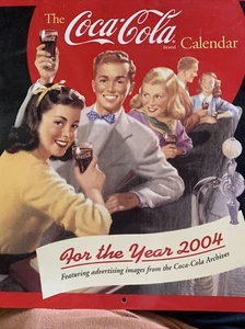 2004 Coca Cola Calendar With Folder - Picture 1 of 4
