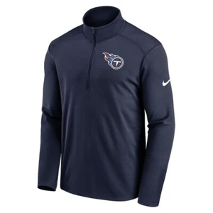 NUEVO Pullover Nike Tennessee Titans Pacer Performance Dri-Fit 1/4 Cremallera Azul Marino $70 - Imagen 1 de 8