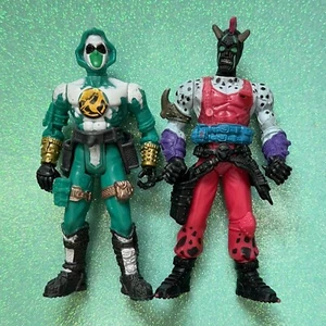 Chap Mei Dino Power Ninjatron 4" Ninja Attack Spartatron Action Figures Lot of 2 - Picture 1 of 11