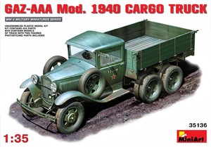 Miniart 550035136 - 1:3 5 Gaz-Aaa Model 1940 Cargo Truck