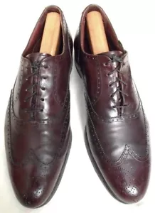 Zapato Oxford Florsheim Royal Imperial Vintage Años 80 Punta de Ala Cuero Talla 10.5D - Imagen 1 de 10