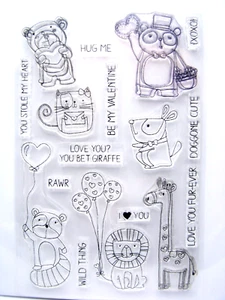 Lil' Inkers Lovie Friends Acryl Stempelset mit passenden Stanzen - Bild 1 von 2