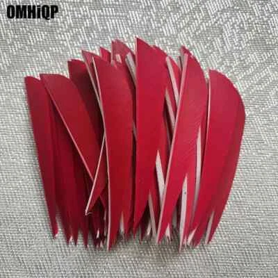 100PCS 3 Inch Parabolic Arrow Fletching Feathers Fletches RW LW - Image 1 of 4