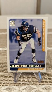 2000 Pacific Paramount Holosilver Serial Numbered #60/85 Junior Seau #207 HOF