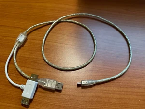 Multiport Adapter von USB Mini B auf 2 USB M und 1 USB F, Mannitec, 1 mt. - Bild 1 von 5