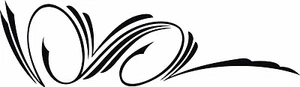 CUSTOM GRAPHIC SCROLL PINSTRIPING DECAL # 23 7.75 X 2.25 - Bild 1 von 1