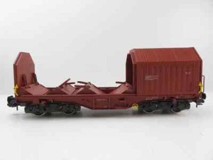 (1HSC53) Märklin 5878 Spur 1 Teleskophaubenwagen ohne Beladung OVP - Bild 1 von 7
