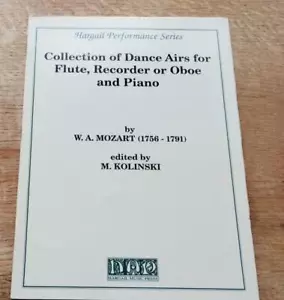 Collection of Dance Airs for Flute, Recorder or Oboe and Piano W.A. MOZART score - Picture 1 of 1