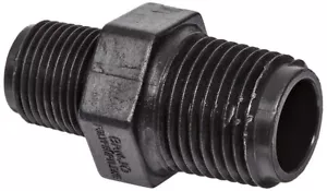 Banjo RN050-038 Polypropylene Pipe Fitting, Reducing Nipple, Schedule 80, 1/2" - Picture 1 of 2