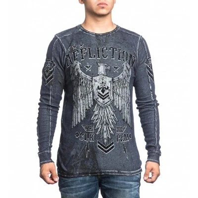 Camisa Térmica Affliction Hombre-DISARTICULADA-Reversible L/S Lava Wash A12548 Foto 1 de 4