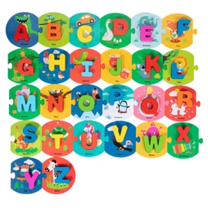 Sprache Lehrmittel Alphabete Flash Karten Set Passenden Brief Spiel - Bild 1 von 12