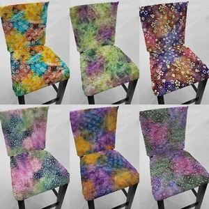 Fundas de respaldo o fundas de asiento para silla de comedor Batik Tie Dye - Imagen 1 de 17
