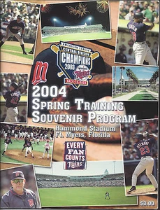Minnesota Twins 2004 Spring Training Souvenir Program - Picture 1 of 1