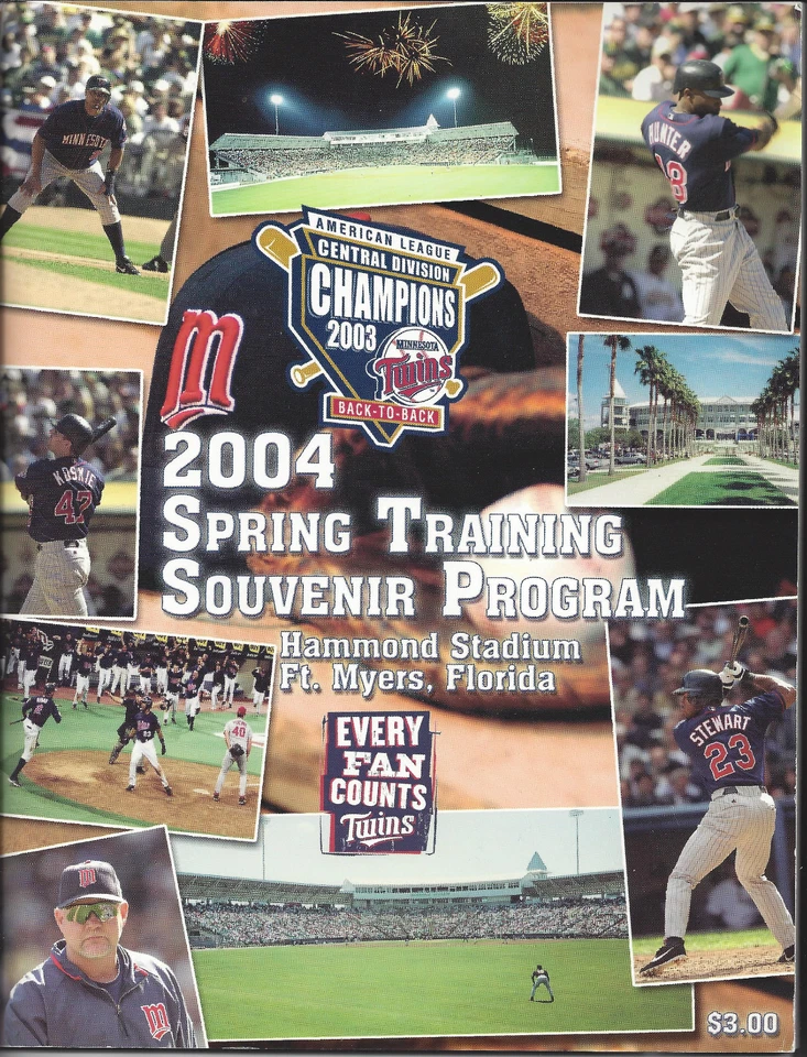 Minnesota Twins 2004 Spring Training Souvenir Program - Image 1 of 1