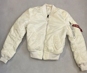 Alpha Industries x Eröffnungszeremonie Bomberjacke WEISS XS SLIM wendbar MA-1 - Bild 1 von 15
