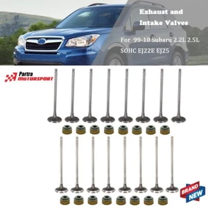 Intake Exhaust Valves for Subaru Impreza Forester Legacy SOHC EJ25 - Picture 1 of 10