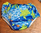 IPlay Swim Diaper Size 18 Months/22-25 lbs.  Blue Fish And Turtles UPF 50 iplay 